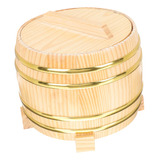 Utensilio De Cocina, Cubo De Arroz De Madera Color Madera