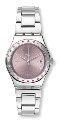 Reloj Swatch Mujer Pinkaround Yls455g Acero Inoxidable Suizo