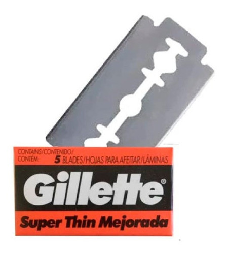 Gillette Super Thin Hojas X5 