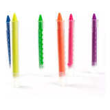 8 Paquetes 6 Crayones Neon Maquillaje Cara Glow Luz Negra 