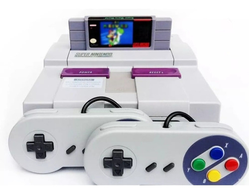 Super Nintendo 1 Controles E 1 Jogos + Cabos