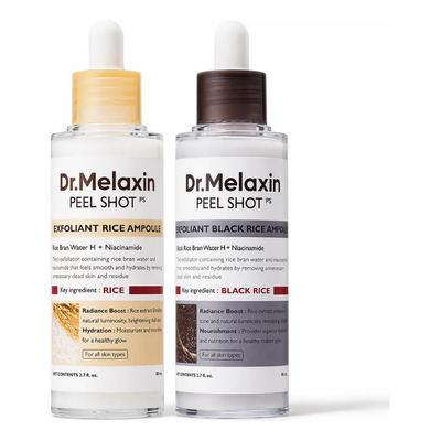 Exfoliante Facial Arroz Dr Melaxin Peel Shot Niacinamida 2pz | Meses sin interés
