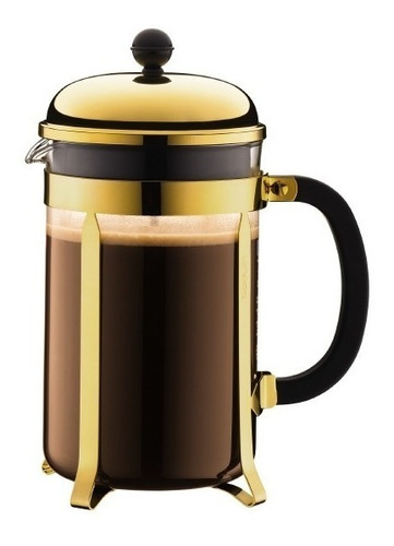 Cafetera Bodum Chambord Oro Gold 1,5 Litros 12 Pocillos