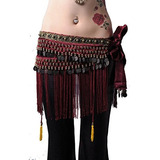 Bufanda De Cadera Tribal Zltdream Womens Belly Dance Con Fle