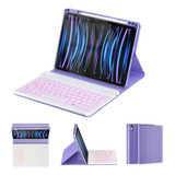 Funda C/teclado Oyeeice iPad Pro 11 3g/2g/1g Purple
