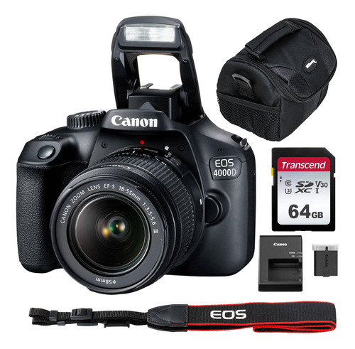 Combo Canon 4000d  / T100 18-55mm, Sd 16gb Y Estuche