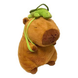 Peluche Capibara Con Mochila De Tortuga Tierno