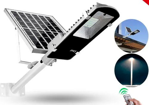 Lampara Led Solar Alumbrado Público 120w Control + Soporte