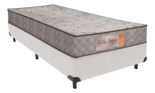 Cama Box Solteiro Branca Orthoprime D28 Frete Grátis 78x188