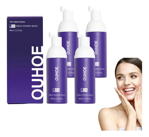 4×kit De Espuma Limpiadora Dental Con Corrección De Color F