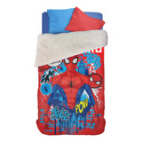 Frazada Piñata Infantil Corderito Con Diseño Hombre Araña Super Hero De 220cm X 155cm