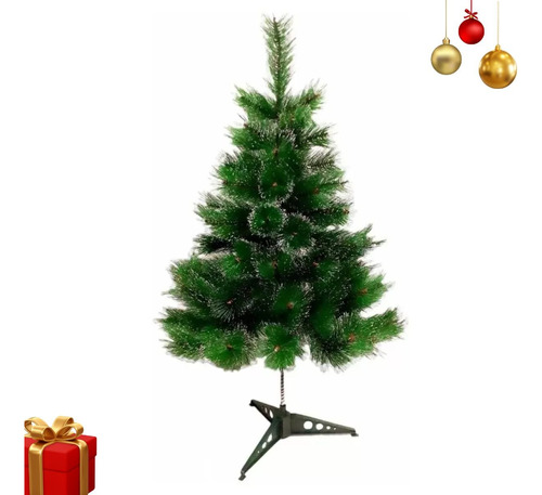 Árvore De Natal Pinheiro Pequena Luxo 60cm Verde Nevada