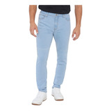 Jeans Hombre Skinny Fit Spandex Color Azul Claro Corona