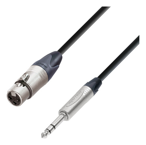 Cable Balanceado De Xlr Hembra A Plug Neutrik De 3 Metros