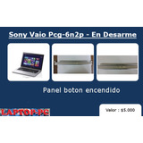 Panel Boton Encendido Sony Vaio Pcg-6n2p