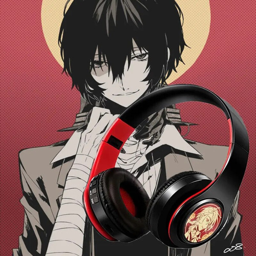 Auriculares Plegables Para Juegos Genshin Bungo Dazai Osamu