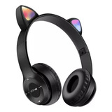 Audifonos Orejas De Gato Led Diadema Bluetooth Inalámbricos