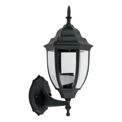 Farol España Negro, 100w Max 127v, Geopower Color Negro