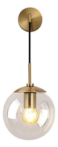 Lámpara Colgante Decorativa Con Esfera De Cristal