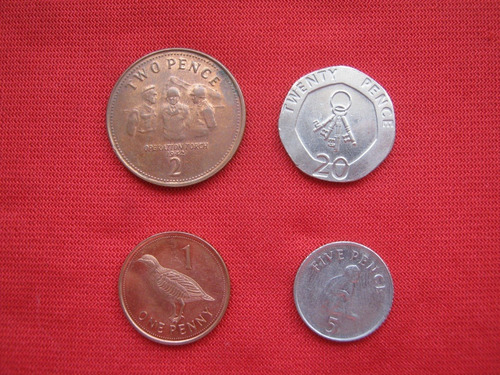 Gibraltar Lote De 4 Monedas Diferentes