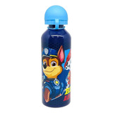 Botella Metalica Niños Paw Patrol Chase Y Marshall 500 Ml Color Azul