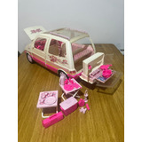 Camioneta Camper Barbie Vintage 1990 Con Accesorios