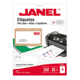 Etiqueta Laser Mod J-5163 Blanca Janel 51x102mm Con 25
