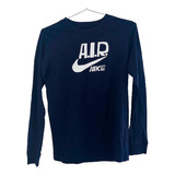 Remera Azul Manga Larga - Nike - Impecable