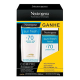 Kit Neutrogena Sun Fresh Fps70 200ml + Facial Fps70 40g