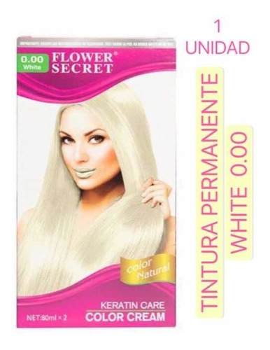 Tintura Permanente En Crema White 0.00 Flower Secret