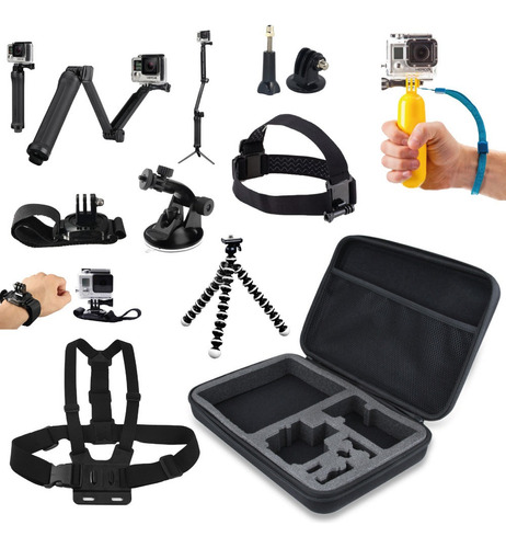 Kit Aventura Acessorios Gopro Com 9 Pecas - Mymax