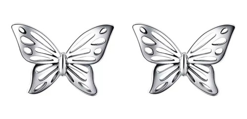 Aros Plata Ley 925 Mariposas Mujer Butterfly Dream Pendiente