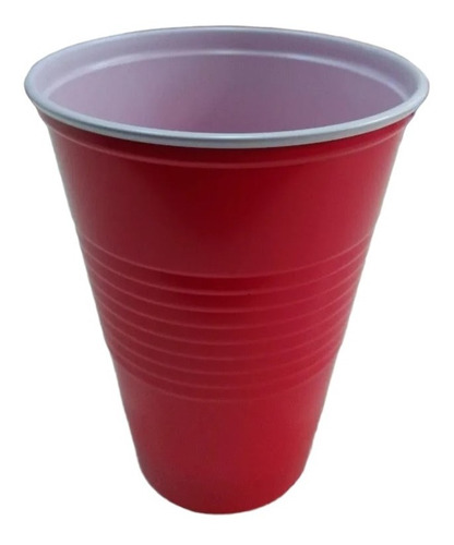 Vaso Previa Beer Pong 500cc Plastico Grande X25 Unidades