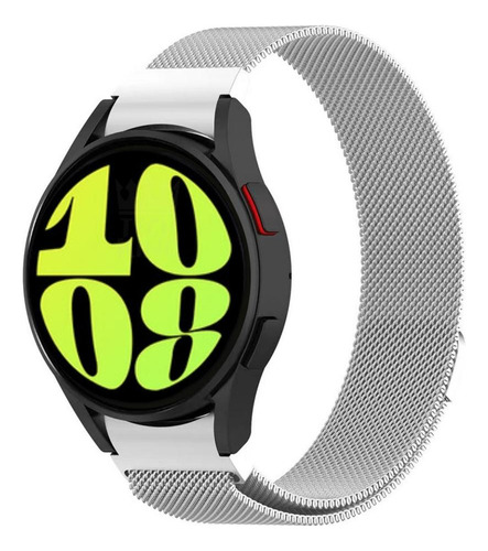 Pulseira Magnética Redge Para Galaxy Watch6 44mm Cor Prata