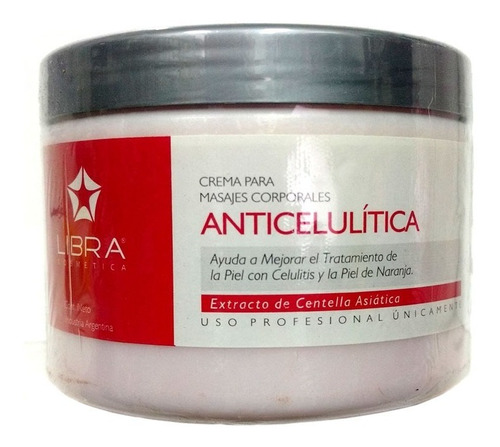 Crema Masajes Anti Celulitis X250gr Centella Asiatica Libra