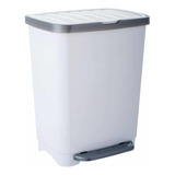 Basurero De Pedal 25l Blanco Kleine