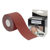 Bandagem Elástica Adesiva Kinésio Tape 5cmx5m Cor Marrom