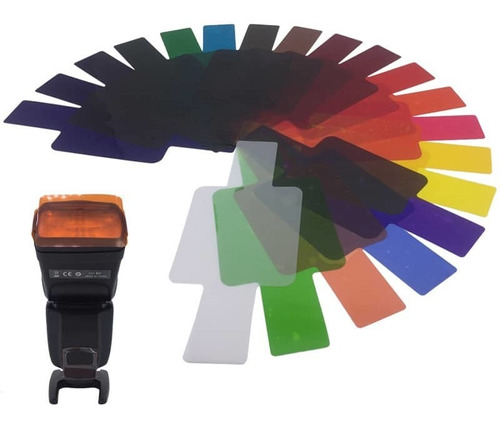 Kit De Filtros Gel Para Flash Universal (20 Colores)