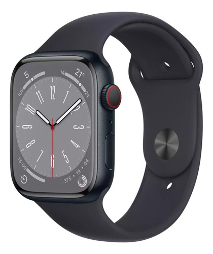 Apple Watch Serie 8 Gps 45mm Preto Nota E Garantia S/ Marcas