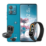 Motorola Edge 40 Neo 5g Duos 256gb Azul 8 Ram + Obsequio