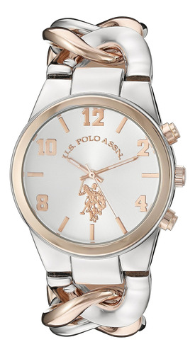 Reloj Mujer U.s. Polo Assn. Usc40176 Cuarzo Pulso Bicolor En