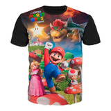 Camisetas M A R I O   B R O S Nueva Película Niños - Adultos