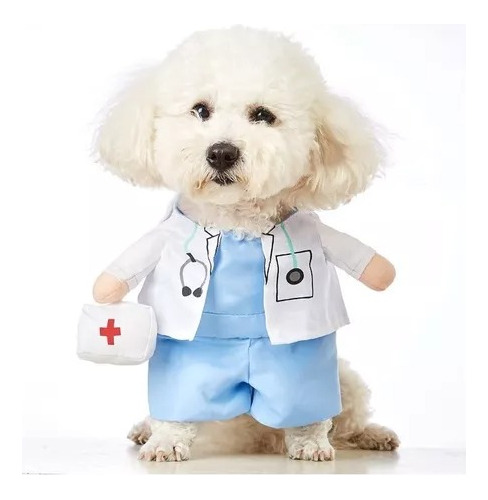 Disfraz Doctor Para Perro/gato Halloween, Ropa Para Mascotas