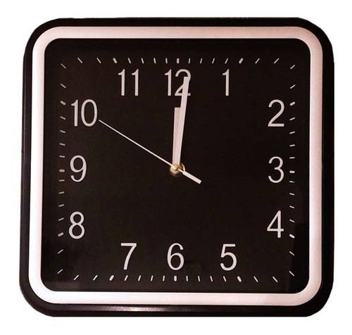 Reloj De Pared Clasico Silencioso Cuadrado