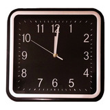 Reloj De Pared Clasico Silencioso Cuadrado