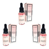 Kit 3 Sérum Facial Rosa Mosqueta Colágeno Ácido Hialurôn