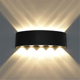 Lámpara Led De Pared Moderna De Luz Cálida 10w Para Exterior