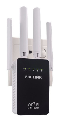 Repetidor Amplificador Señal Wifi 4 Antenas Rompemuros Pixli