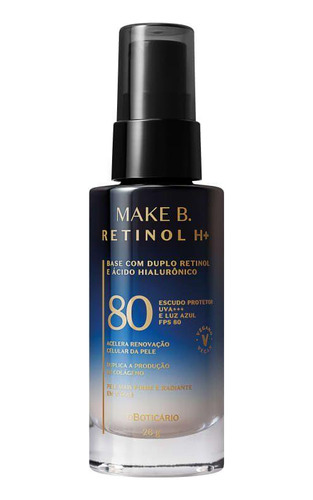 Base Líquida Cor 10 Fps 80 Make B. Retinol H+ 26g O