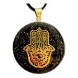 Dije Orgonita Con Hamsa : Amuleto De Protección & Equilibrio